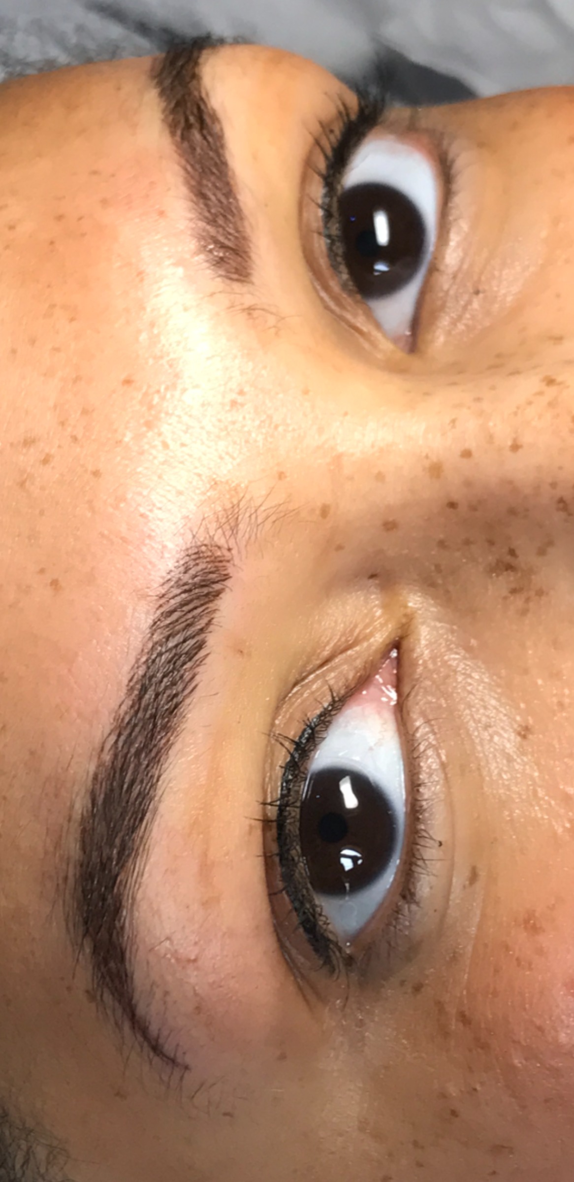 Professional brow treatment